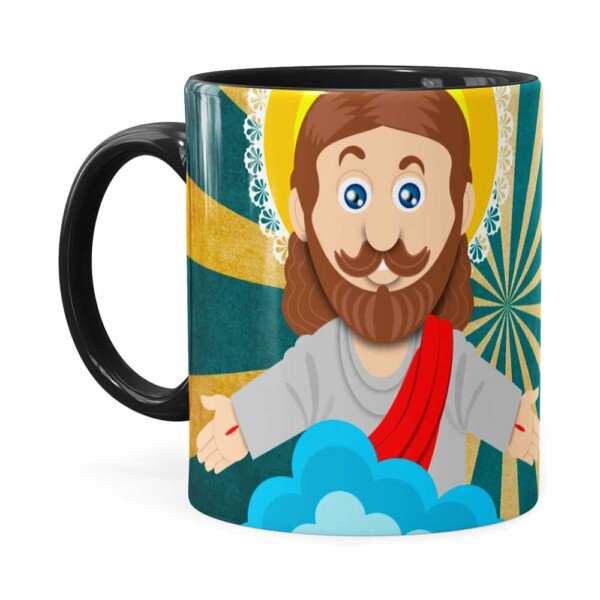 Caneca Páscoa Verdadeiro Significado é Jesus V01 Preta