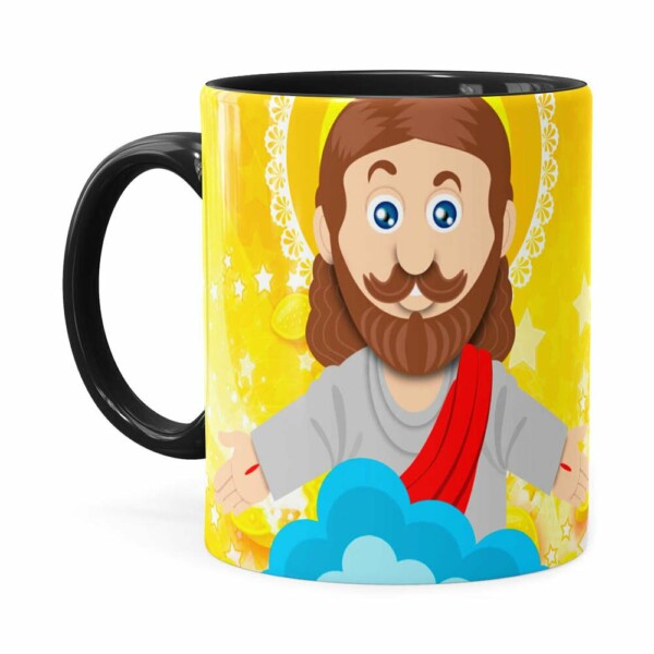 Caneca Páscoa Verdadeiro Significado é Jesus V02 Preta