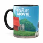 Caneca Peanuts Snoopy E Charlie Brown Preta
