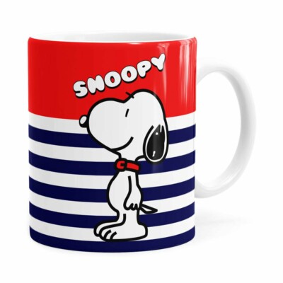 Caneca Peanuts Snoopy V01 Branca