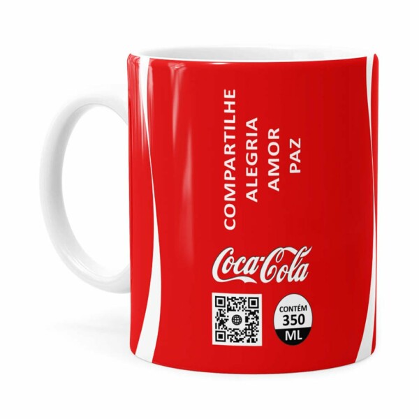 Caneca Personalizada Coca-cola Quanto Mais Branca