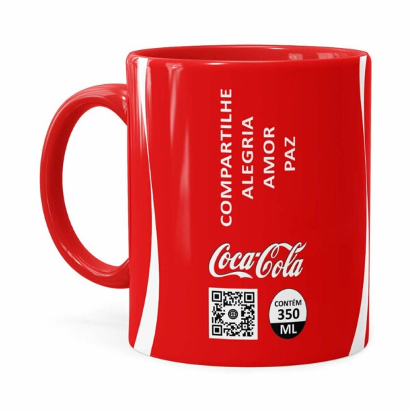 Caneca Personalizada Coca-cola Quanto Mais Vermelha