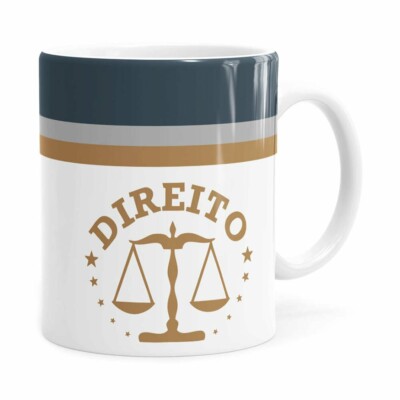 Caneca Personalizada Direito V01 Branca