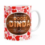 Caneca Personalizada Doce De Dinda Com Nome Branca