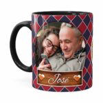 Caneca Personalizada Doce De Irmão Com Foto Preta