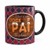 Caneca Personalizada Doce De Pai Com Foto Preta