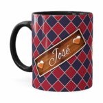 Caneca Personalizada Doce De Pai Com Nome Preta
