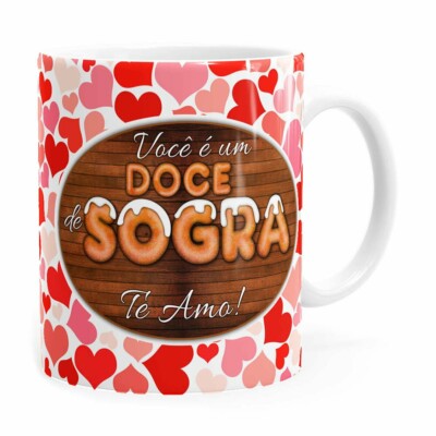 Caneca Personalizada Doce De Sogra Com Nome Branca