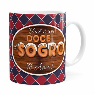 Caneca Personalizada Doce De Sogro Com Foto Branca