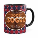Caneca Personalizada Doce De Sogro Com Foto Preta