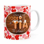 Caneca Personalizada Doce De Tia Com Nome Branca