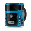 Caneca Personalizada Truck Azul V01 Com Nome Preta
