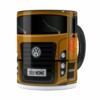 Caneca Personalizada Truck Mostarda V01 Com Nome Preta