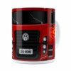 Caneca Personalizada Truck Vermelho V01 Com Nome Branca
