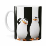 Caneca Pinguins De Madagascar Branca