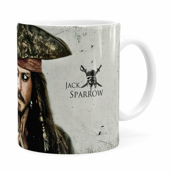 Caneca  Jack Sparrpiratas Do Caribeow Branca
