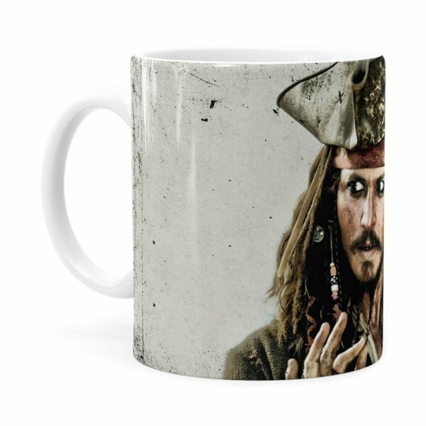 Caneca  Jack Sparrpiratas Do Caribeow Branca