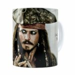 Caneca  Jack Sparrpiratas Do Caribeow Branca