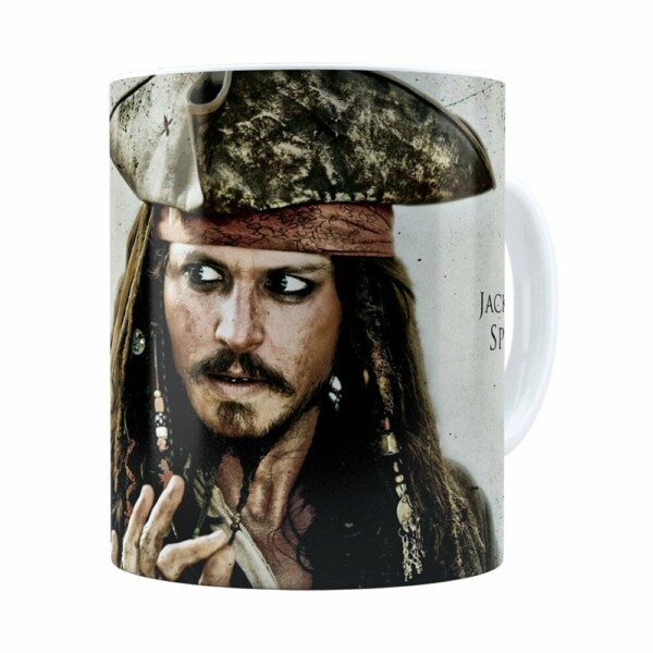 Caneca  Jack Sparrpiratas Do Caribeow Branca