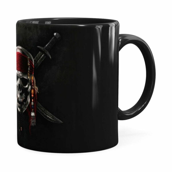 Caneca Piratas Do Caribe V01 Preta