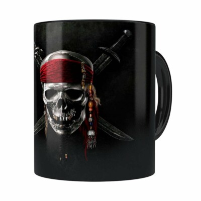 Caneca Piratas Do Caribe V01 Preta