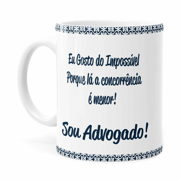 Caneca Profissões Advogado V01 Branca