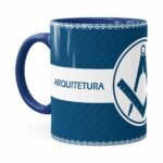 Caneca Profissões Arquitetura V01 Azul Escuro