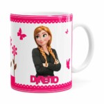 Caneca Profissões Direito Frozen Anna Branca