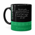 Caneca Profissões Enfermagem Com Orgulho Preta