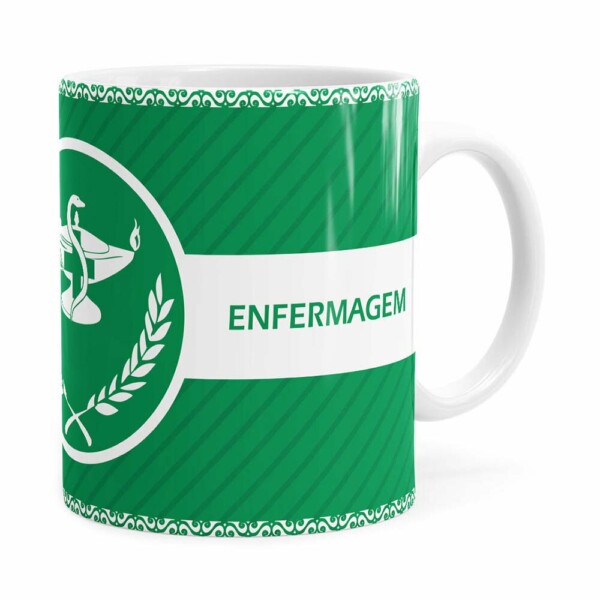 Caneca Profissões Enfermagem V01 Branca