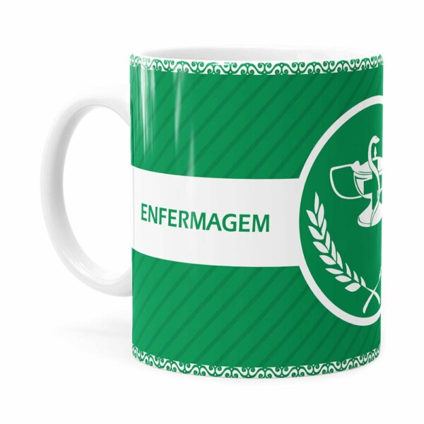 Caneca Profissões Enfermagem V01 Branca