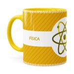 Caneca Profissões Física V01 Amarela