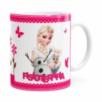 Caneca Profissões Fisioterapia Frozen Elsa Branca