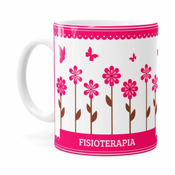 Caneca Profissões Fisioterapia Frozen Elsa Branca