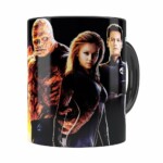Caneca Quarteto Fantástico Filme V01 Preta