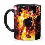 Caneca Quarteto Fantástico Filme V01 Preta