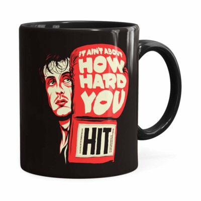 Caneca Rocky Balboa V01 Preta