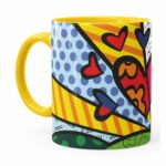 Caneca Romero Britto A New Day Amarela