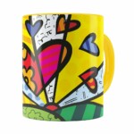 Caneca Romero Britto A New Day Amarela
