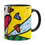 Caneca Romero Britto A New Day Preta