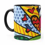 Caneca Romero Britto A New Day Preta