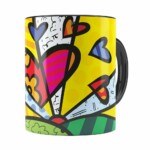Caneca Romero Britto A New Day Preta
