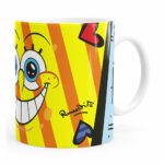 Caneca Romero Britto Bob Esponja Branca
