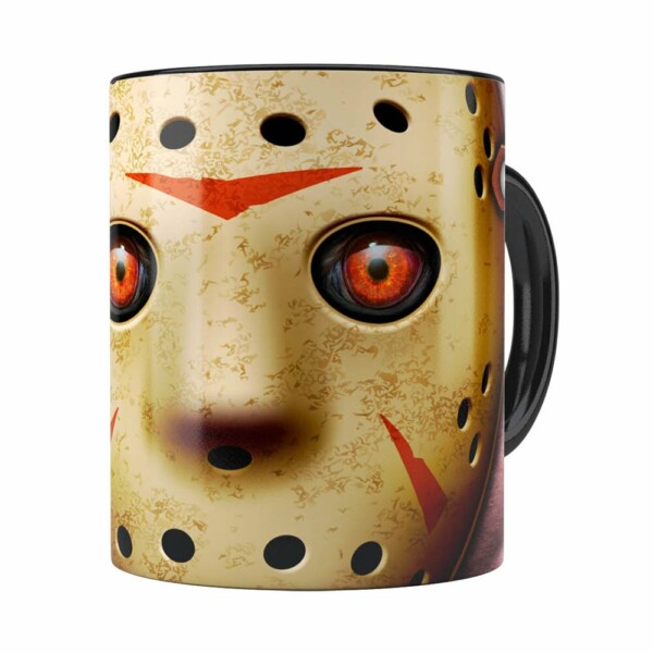 Caneca Sexta-feira 13 Jason V01 Preta