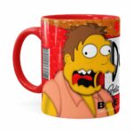 Caneca Simpsons Barney E Homer Duff Beer Natal Vermelha
