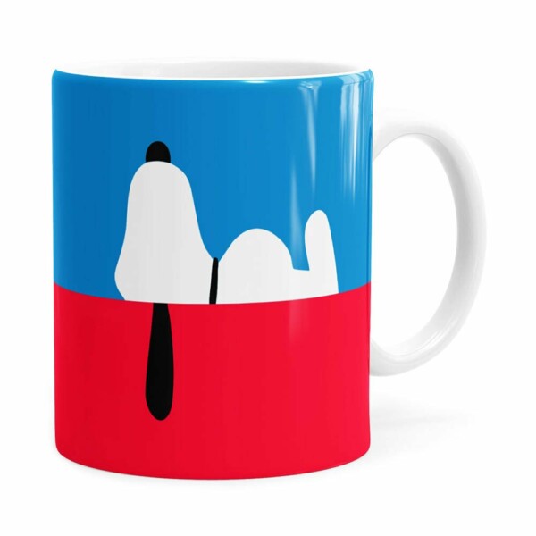Caneca Snoopy Minimalista Branca