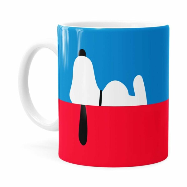Caneca Snoopy Minimalista Branca