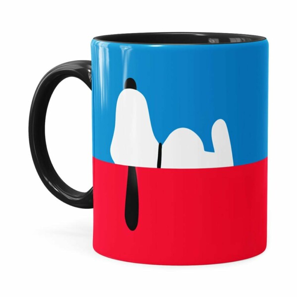 Caneca Snoopy Minimalista Preta