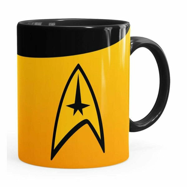Caneca Star Trek Comando Preta