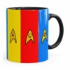 Caneca Star Trek Uniformes Divisoes  Preta